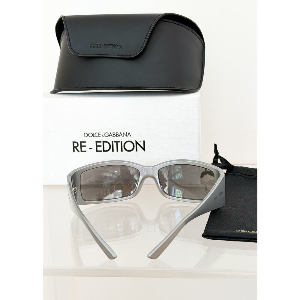 NEW Dolce & Gabbana DG6188 Grey/Light Grey Mirrored (3415/6G) Unisex Sunglasses - Picture 15 of 16